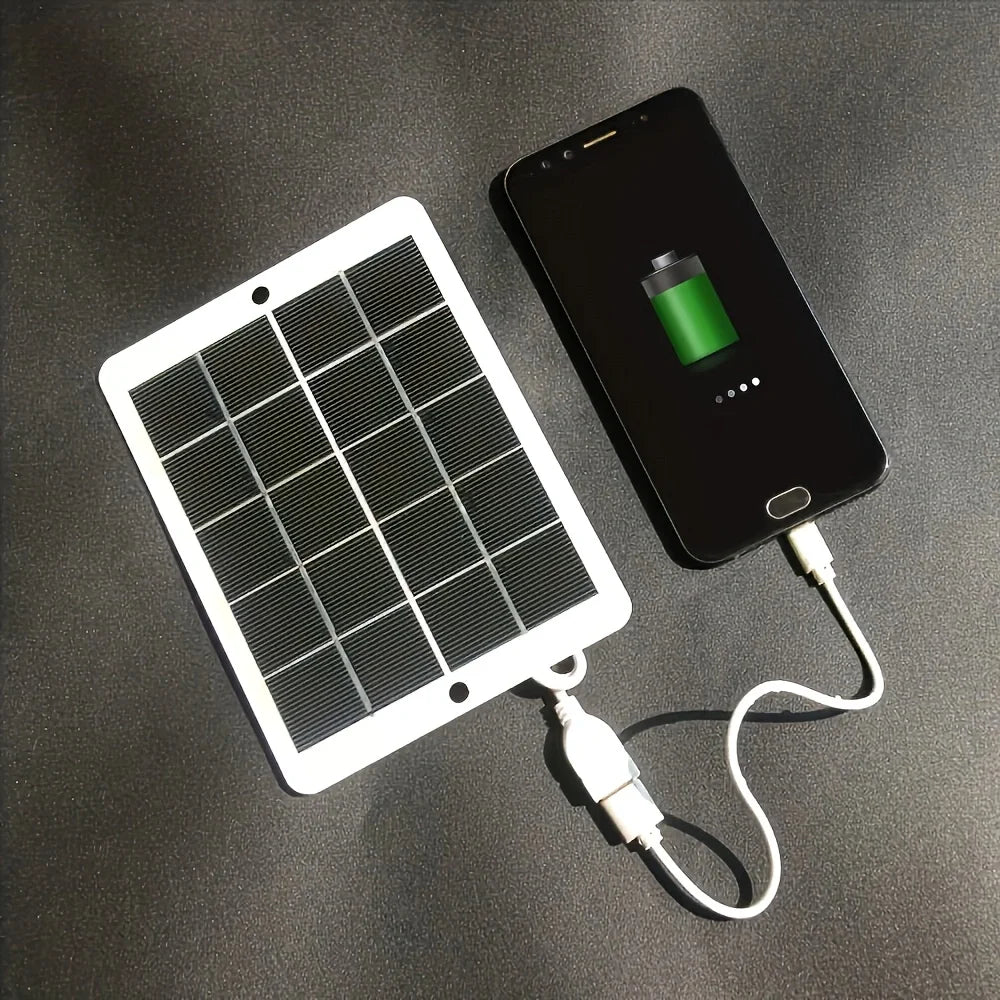 Foldable USB Solar Panel Charger – 5V Waterproof Portable Power for Phones