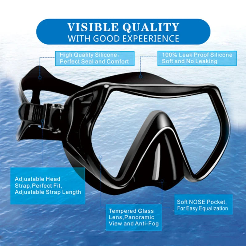 Professional Underwater Scuba Diving Mask with GoPro Mount