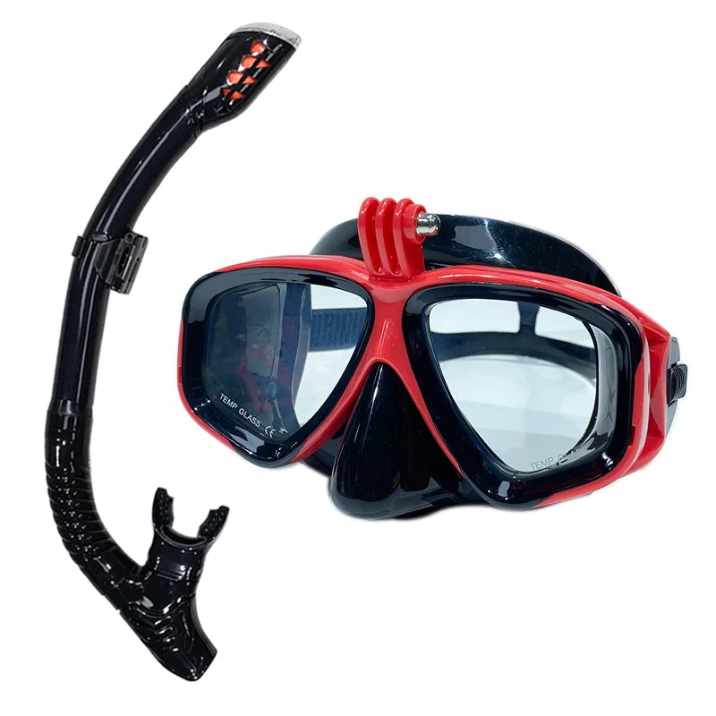 Professional Underwater Scuba Diving Mask with GoPro Mount