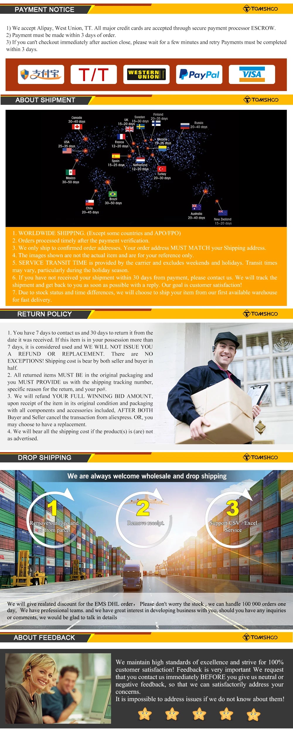 TOMSHOO 3–4 Person Lightweight Camping Tent