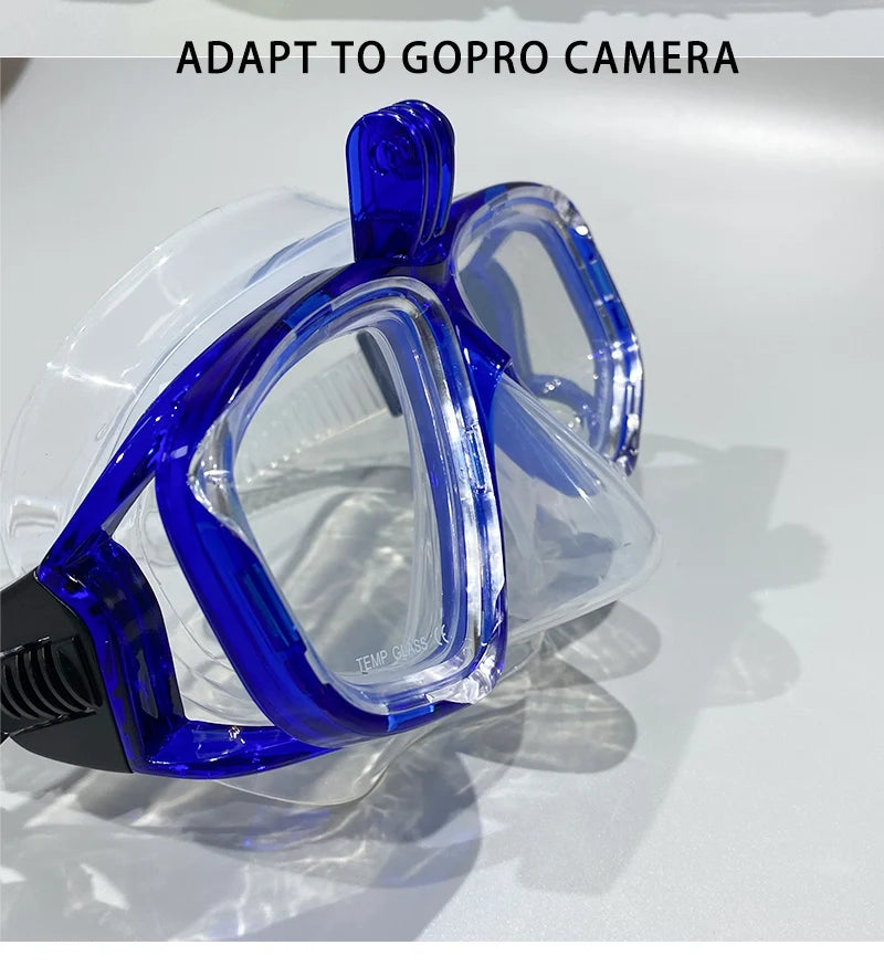 Professional Underwater Scuba Diving Mask with GoPro Mount