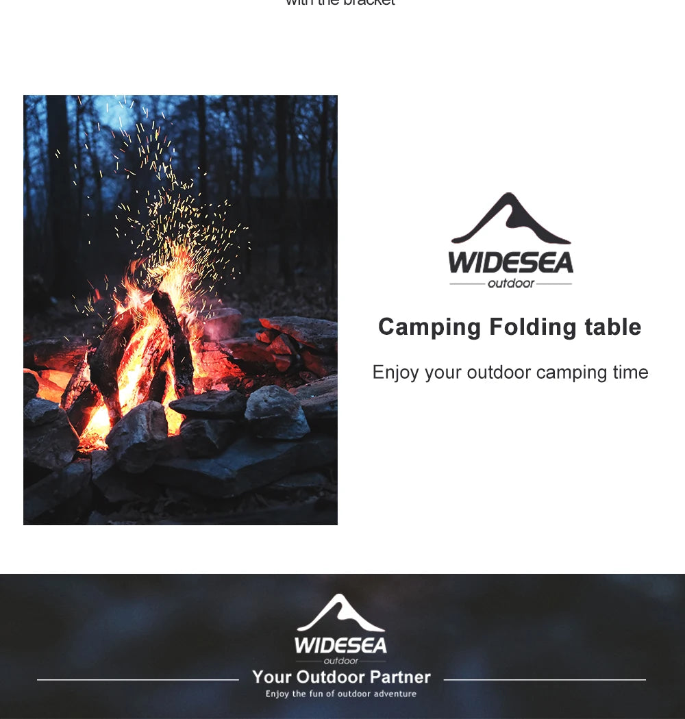 Widesea Folding Camping Table – Portable Picnic & Travel Table