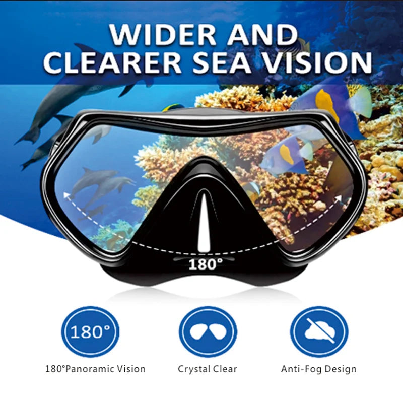 Professional Underwater Scuba Diving Mask with GoPro Mount