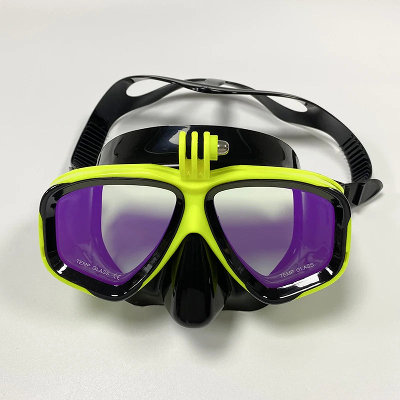 Professional Underwater Scuba Diving Mask with GoPro Mount
