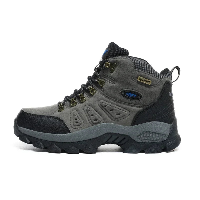 Plus Size Unisex High-Top Hiking Sneakers – Non-Slip Outdoor Boots