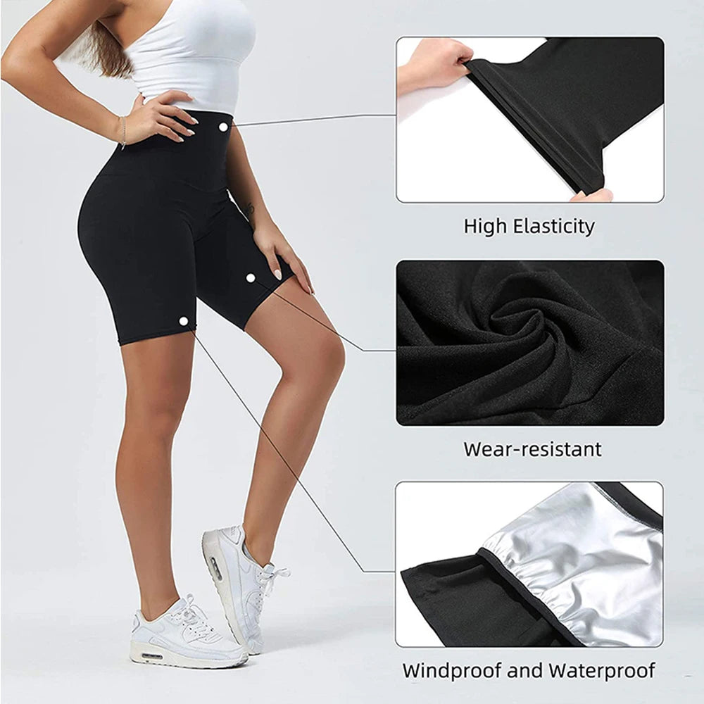 Women’s Sauna Sweat Shorts with Waist Trainer