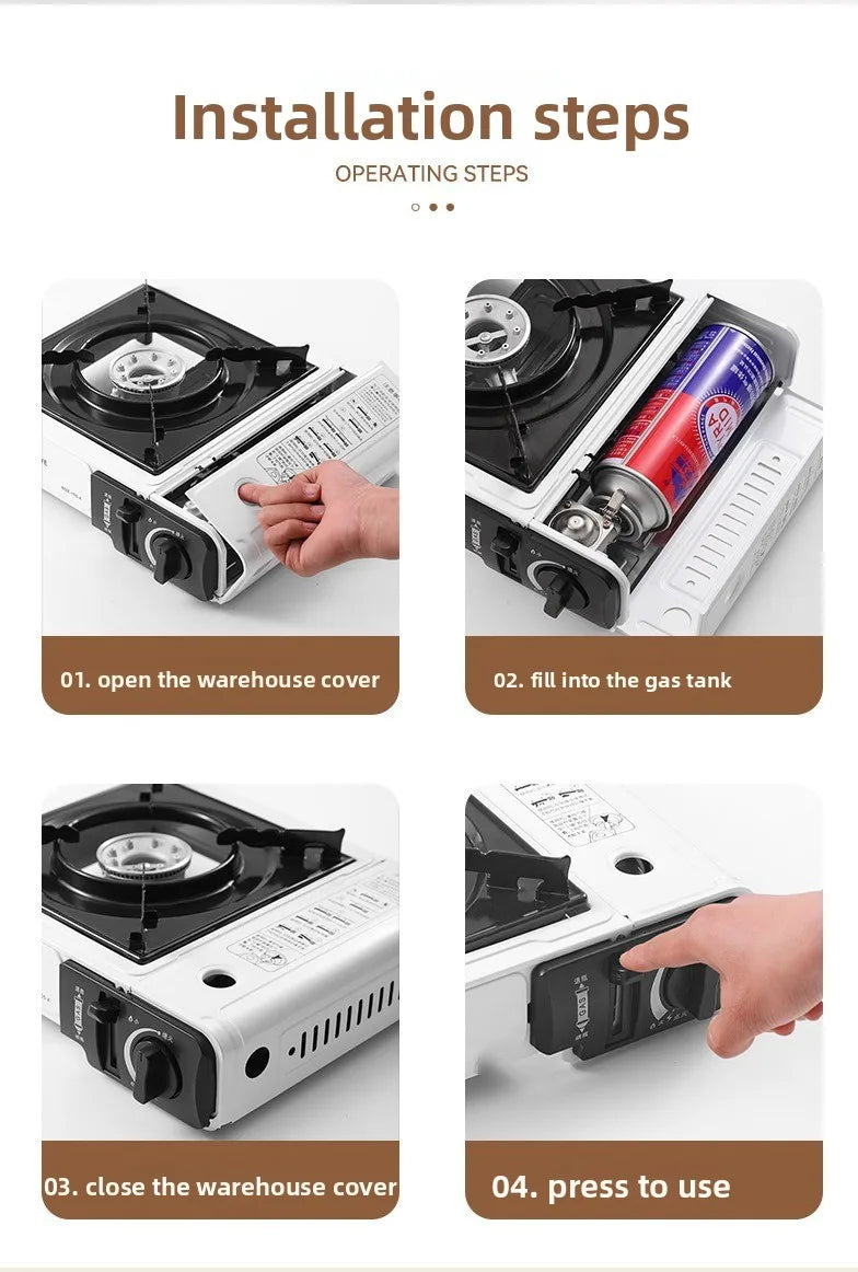 2025 Portable Outdoor Butane Stove – Lightweight Camping & BBQ