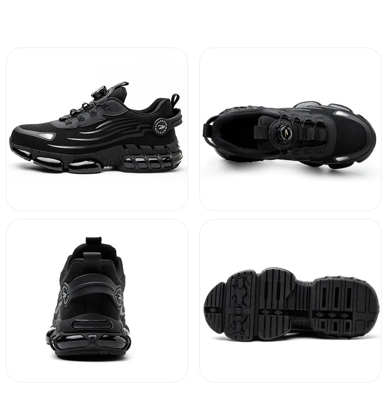 Men’s Safety Work Shoes – Anti-Smash, Anti-Puncture with Rotating Buckle