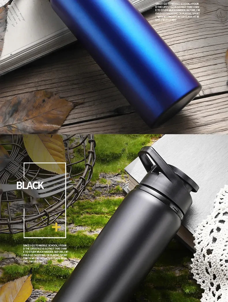 Metal Portable Water Bottle – Leakproof & Reusable Sports Travel Cup