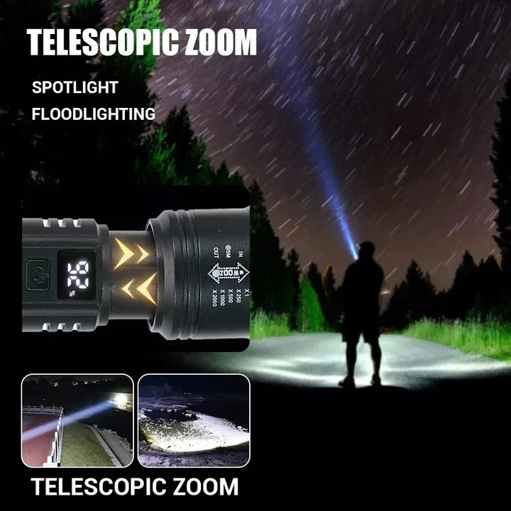 High Power LED Flashlight – USB Rechargeable Tactical Self-Defense Tool