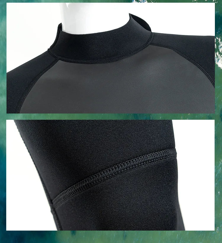 3MM Neoprene Wetsuit for Men – Full Body Diving & Surfing Suit