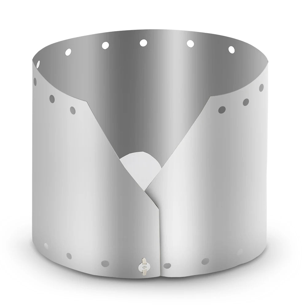 Titanium Camping Stove Windshield – Foldable 15/19cm