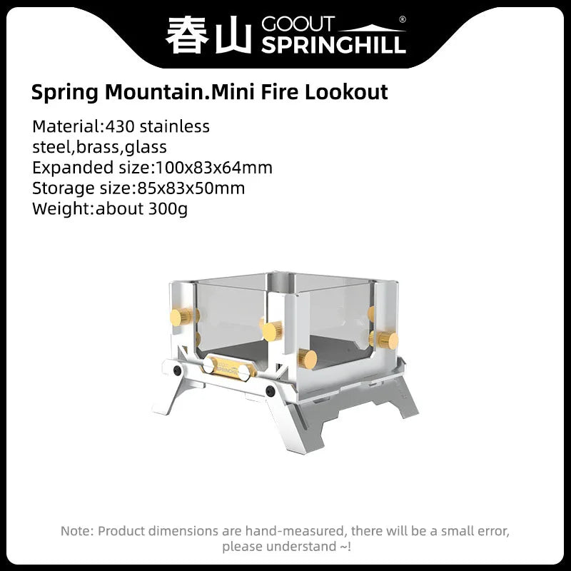 Goout Springhill Mini Woodstove – Portable Camping & Incense Burner
