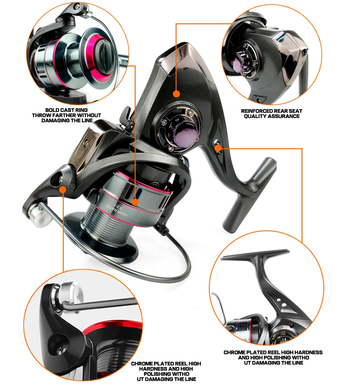 Carbon Fiber Telescopic Fishing Rod & Spinning Reel Combo