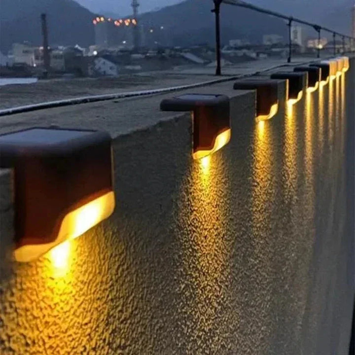 1/4/8/12Pcs Solar LED Step Lights – Waterproof Outdoor Deck & Stair Lamps for Garden, Patio, and Pathway Decor