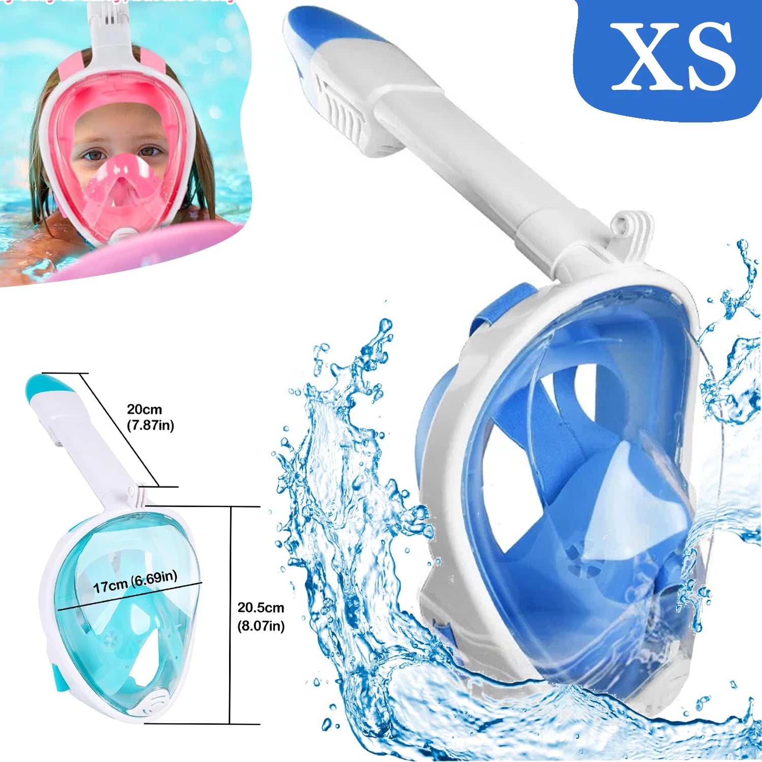Children’s Full-Face Snorkeling Mask – Anti-Fog & Leak-Proof Design