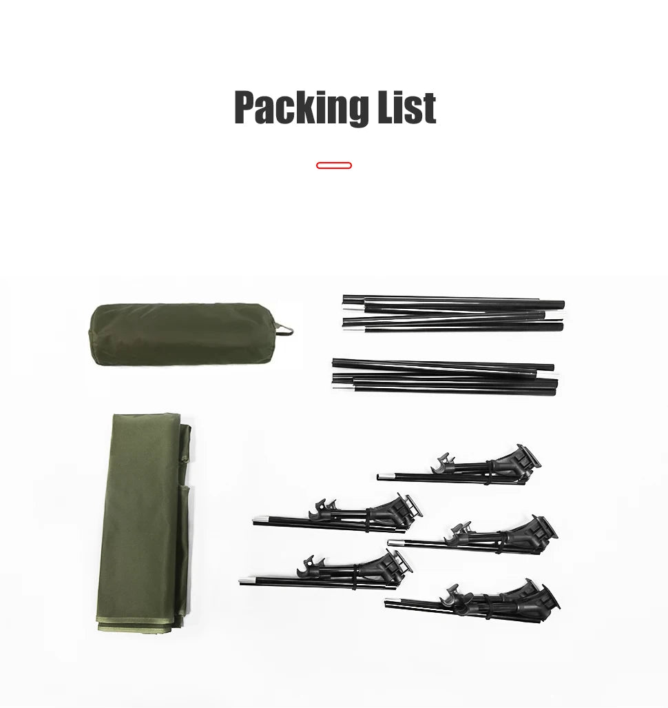 WESTTUNE Ultralight Folding Camping Cot – Portable Bed for Hiking & Travel