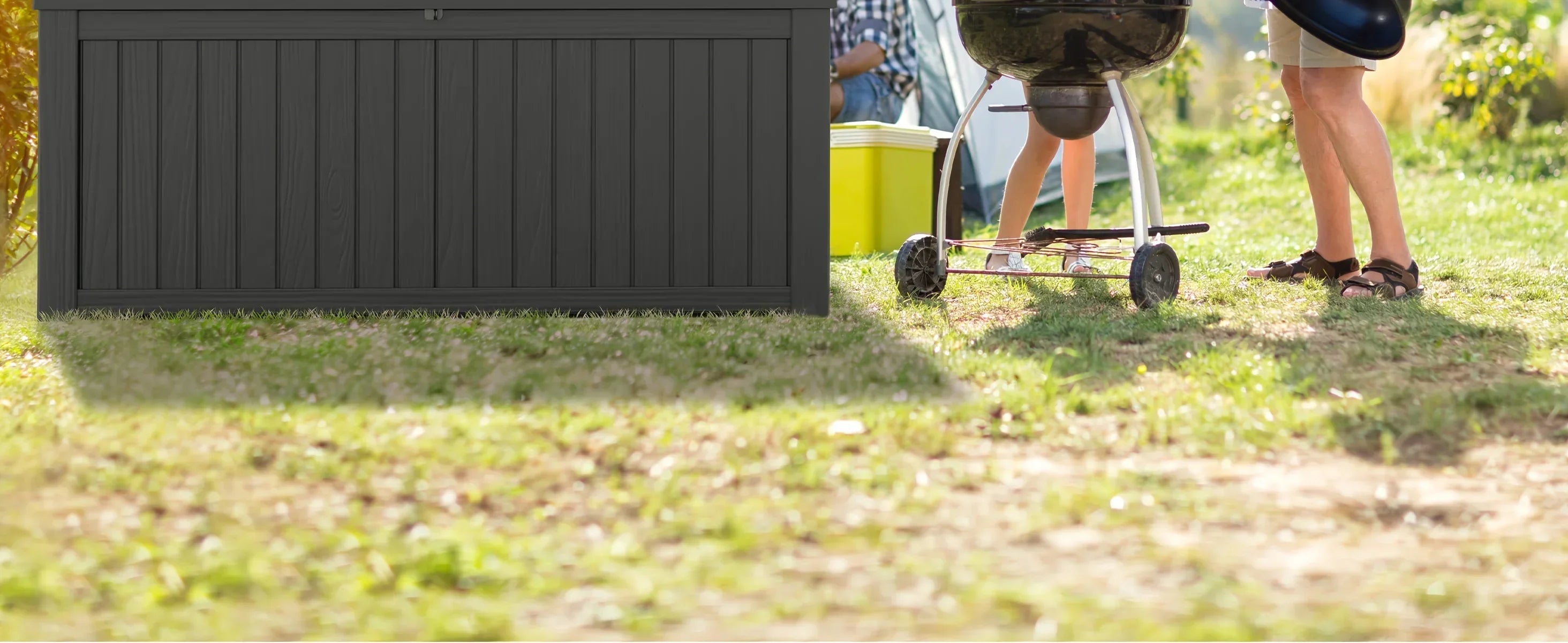 Resin Outdoor Storage Deck Box – 150/100/32 Gallon Weather-Resistant Patio Organizer