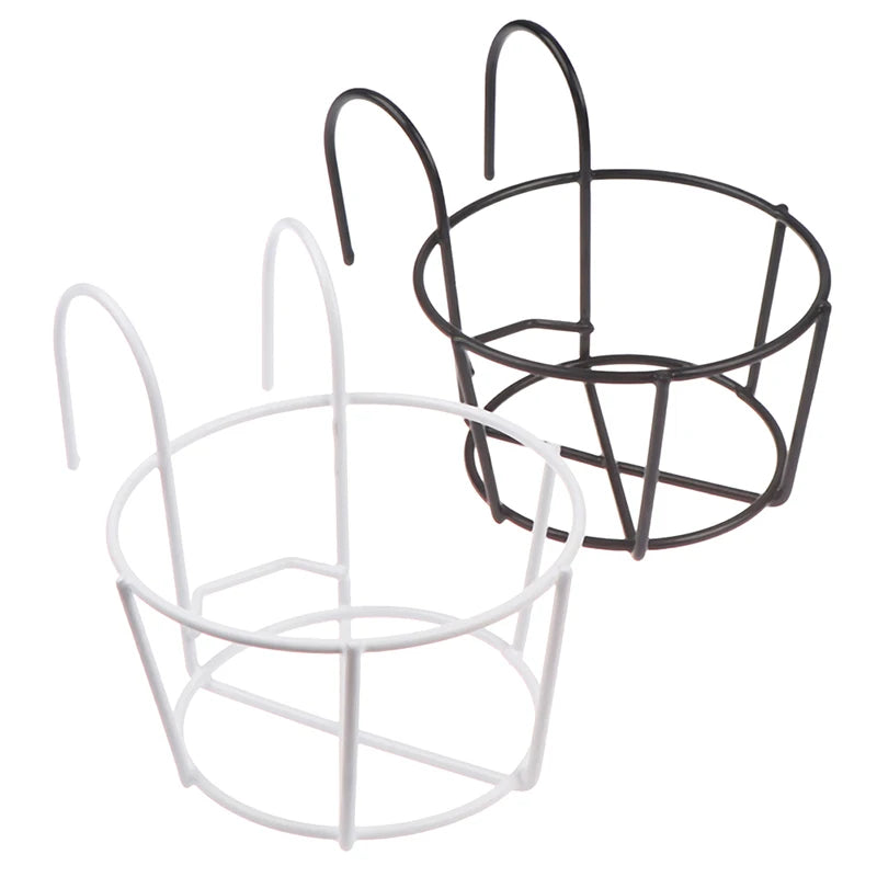 Iron Hanging Plant Rack for Balcony or Fence