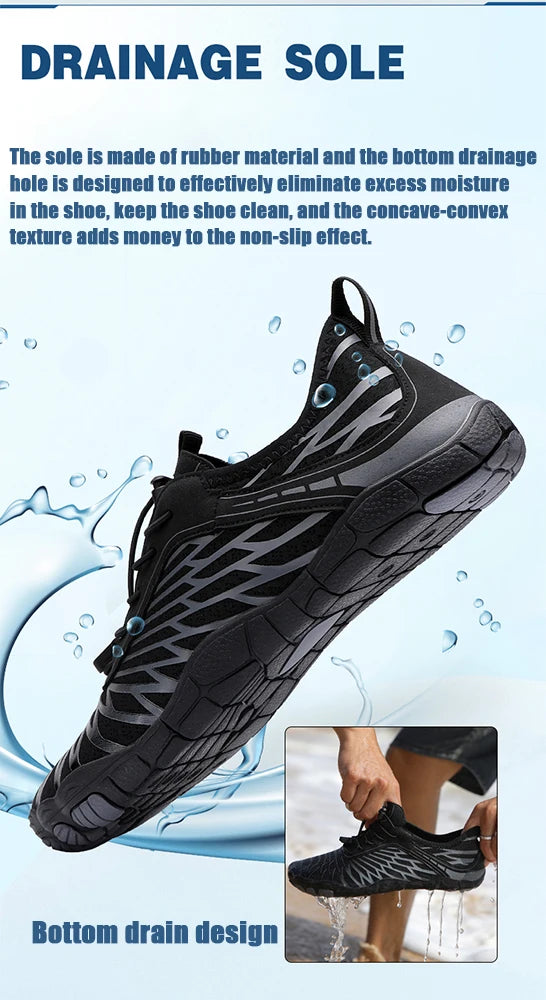 Large Unisex Breathable Wading & Water Shoes