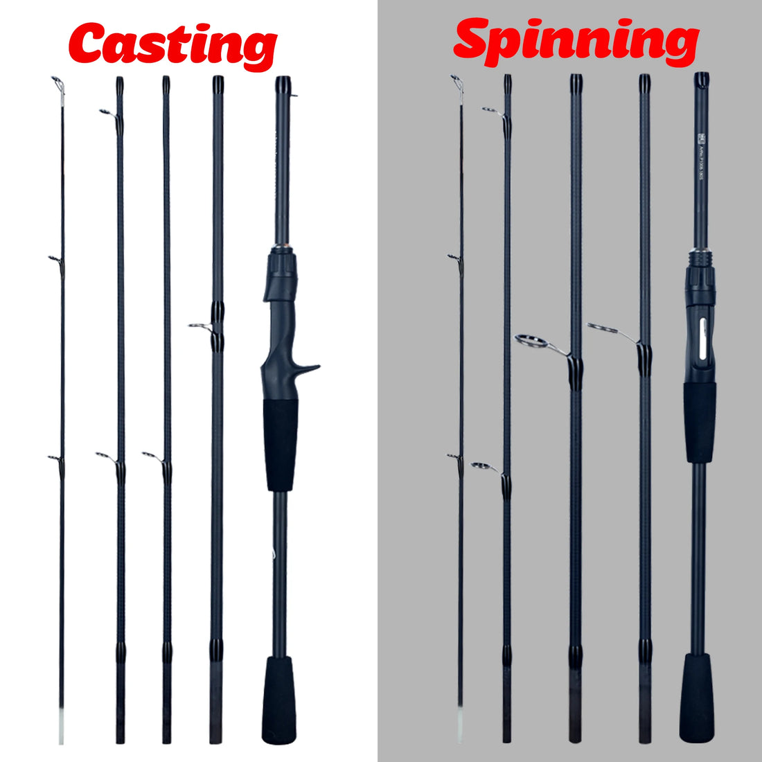 PHISHGER Ultralight Travel Spinning & Baitcasting Rod – 5-30g Lure