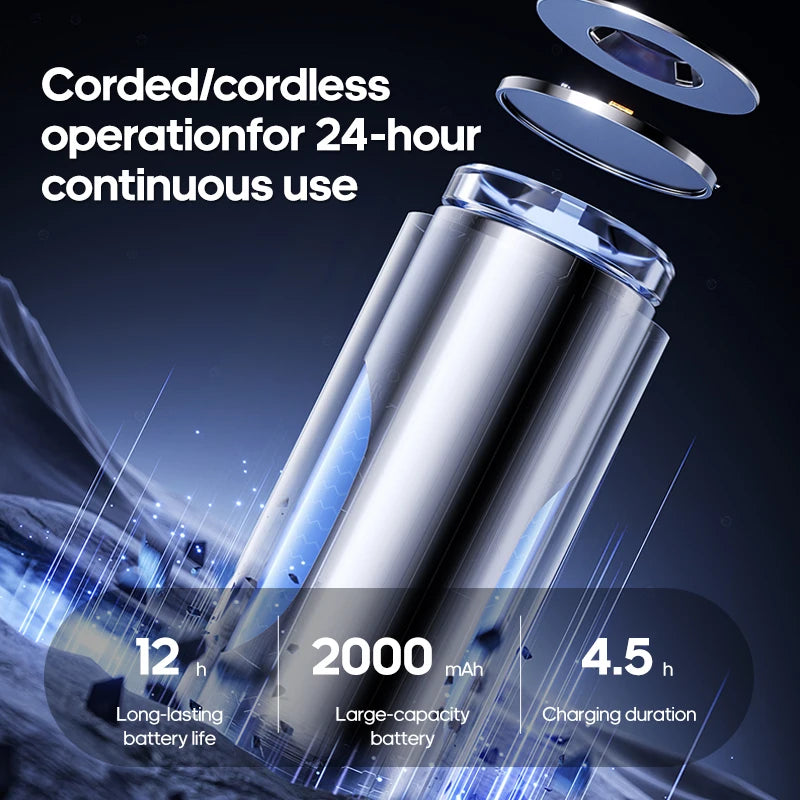 KINSCOTER Rechargeable Desktop Air Conditioner Fan – Wall-Mount, 3-Speed Cooling