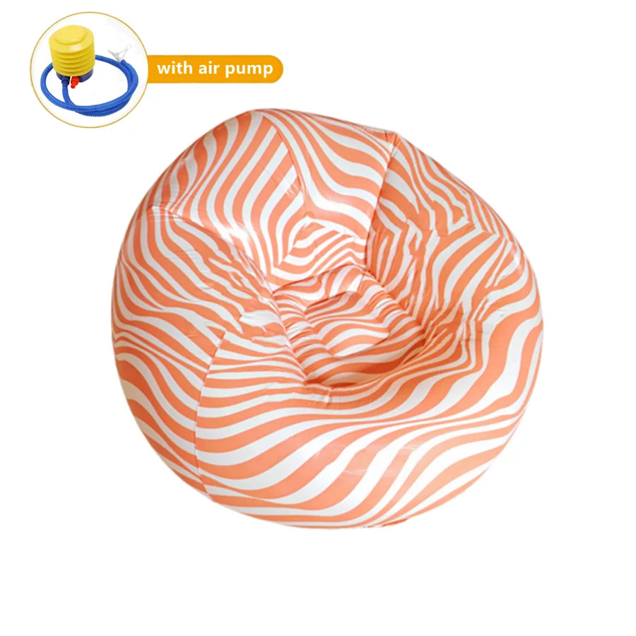 Large Inflatable PVC Lazy Sofa – Portable Lounger Bean Bag for Indoor & Outdoor