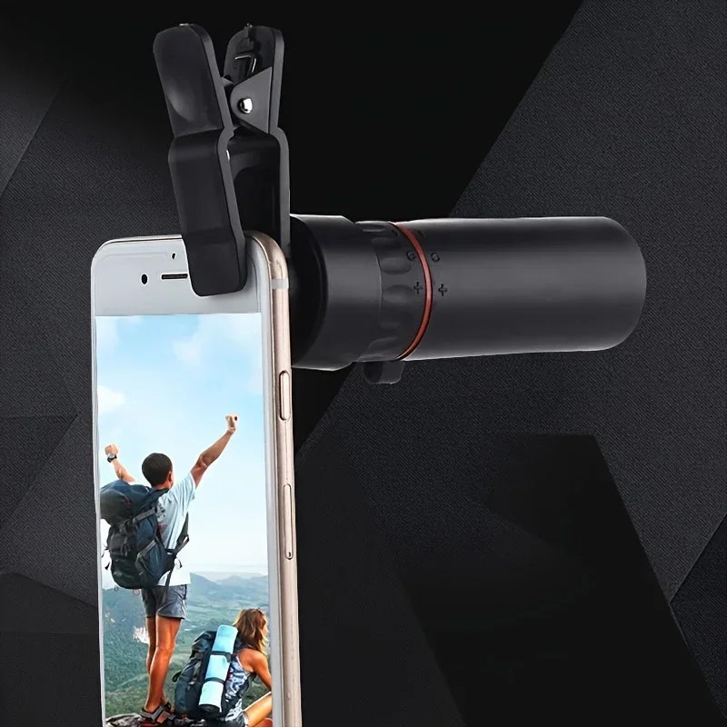 2000x25 HD Mini Monocular Telescope with Mobile Holder – Portable Outdoor Use