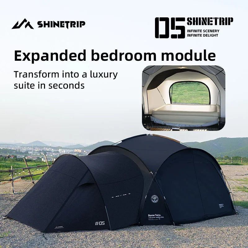 ShineTrip Waterproof Silver-Coated Camping Canopy