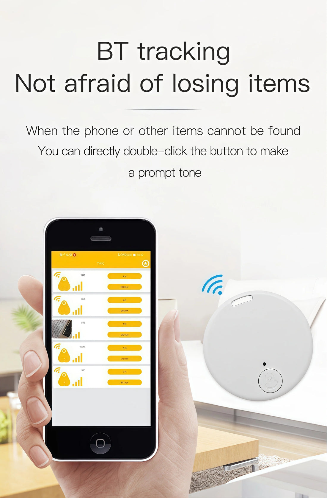 Mini GPS Tracker – Bluetooth Anti-Lost Device for Keys, Wallet & Kids