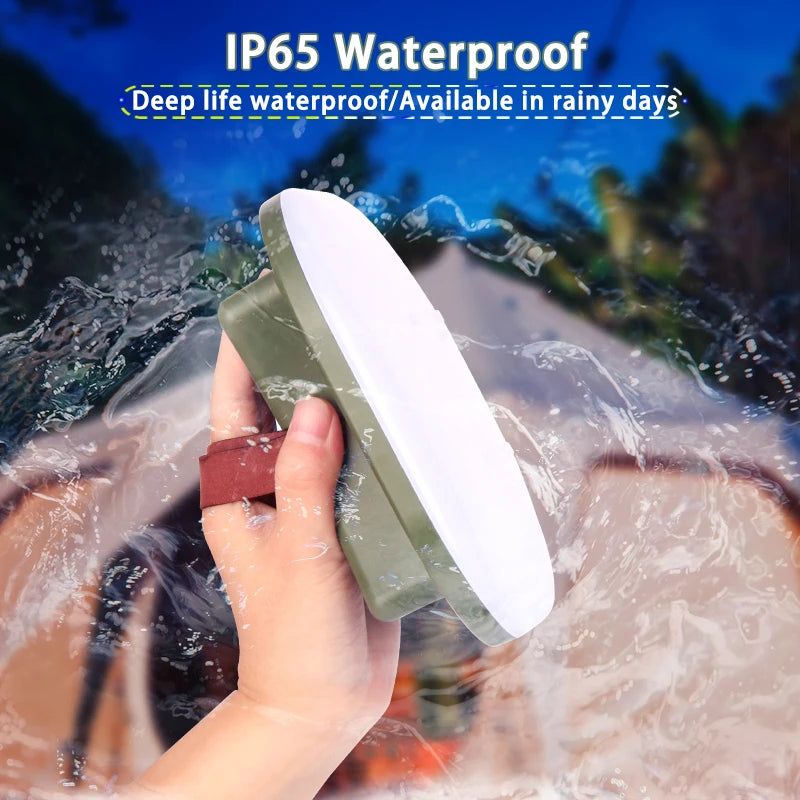 MOSLIGHTING 80W Solar Camping Lantern – Zoom Torch with Magnet & Strong LED Light