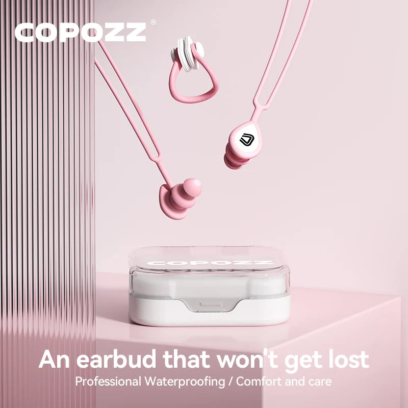 COPOZZ Silicone Swimming Earplugs & Nose Clip Set