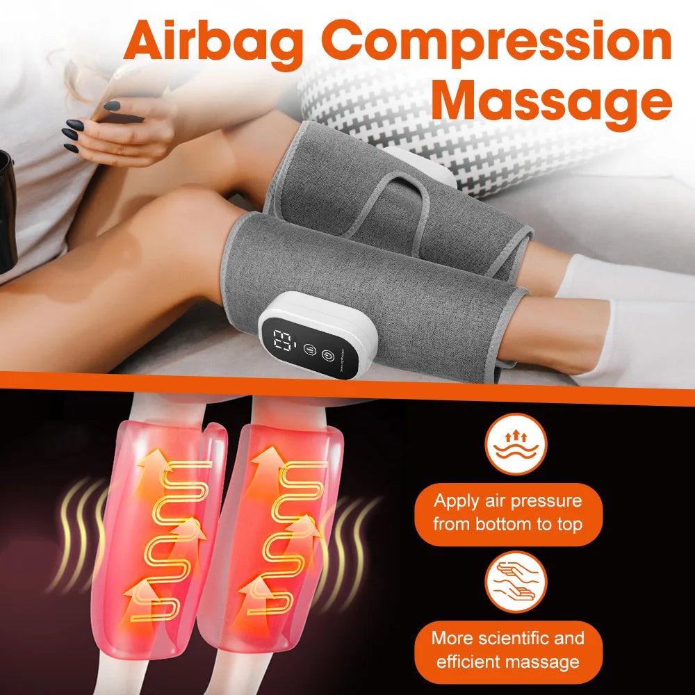Electric Leg Massager – 3-Speed Hot Compress