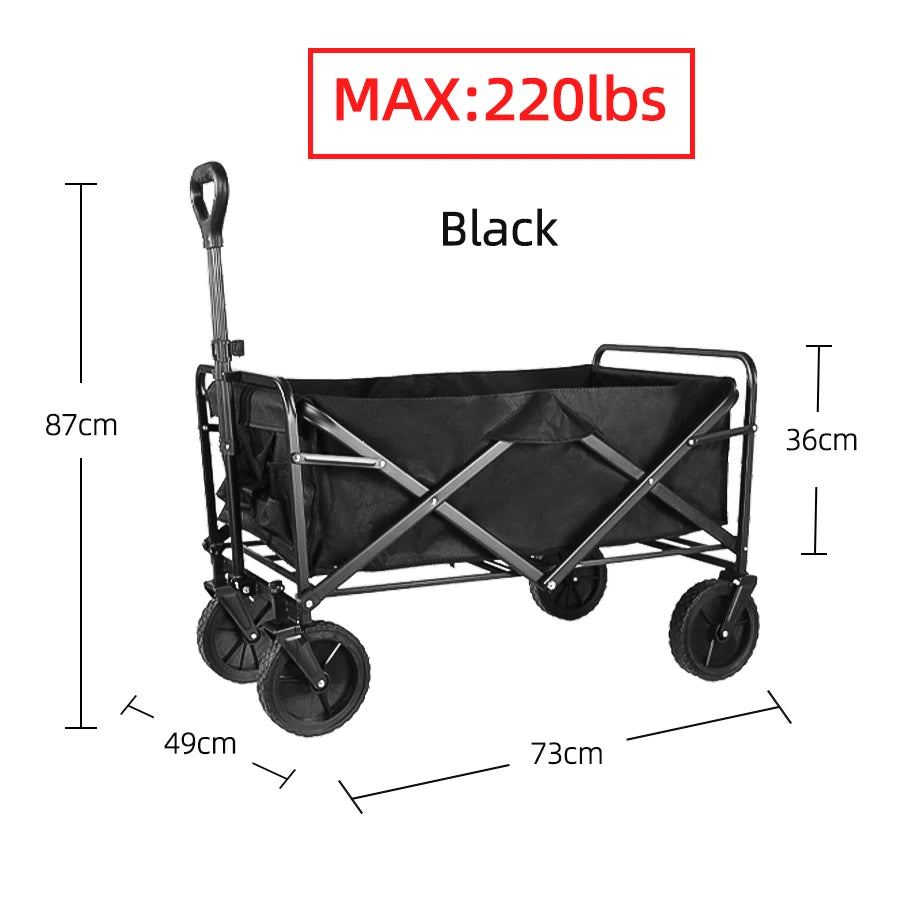 Heavy-Duty Folding Outdoor Utility Wagon