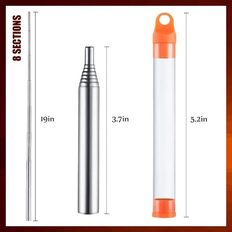 Collapsible Fire Blowing Tube – Compact Outdoor Fire Starter Tool