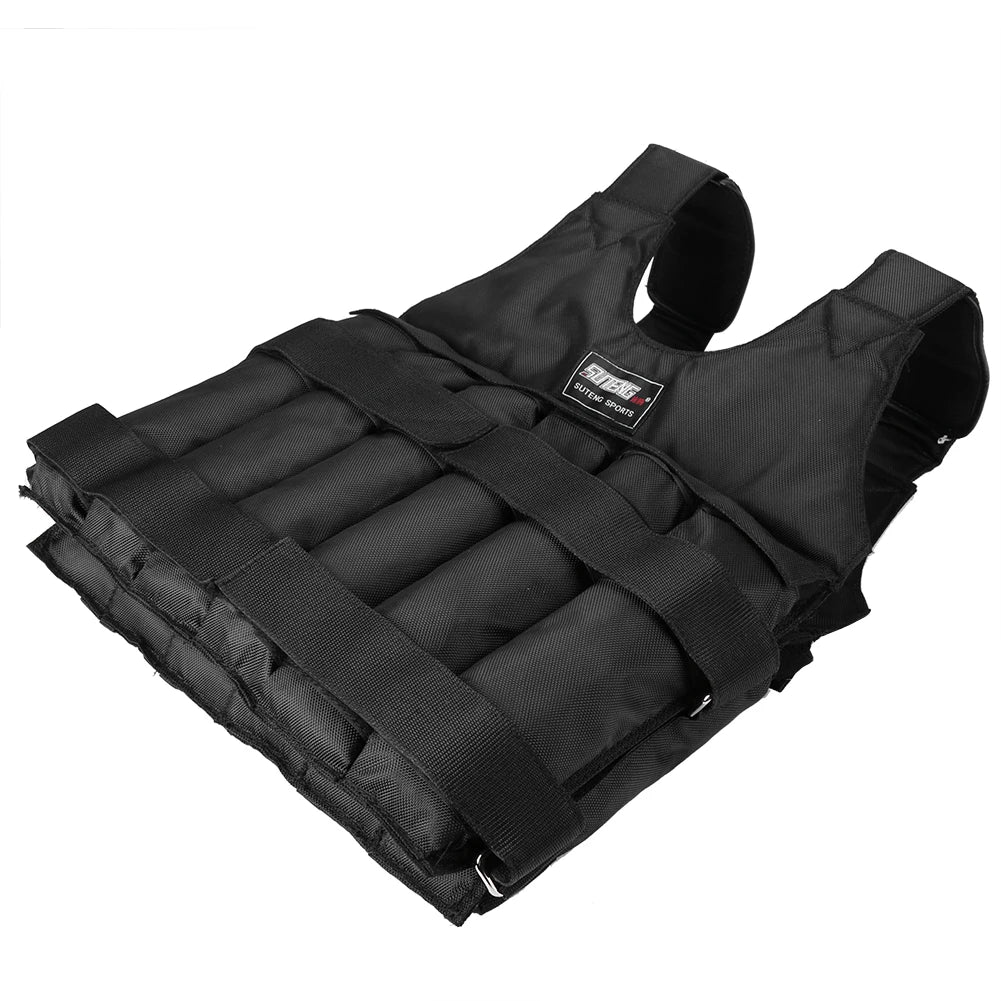 Adjustable Weighted Vest – 3-50KG Fitness Training Jacket
