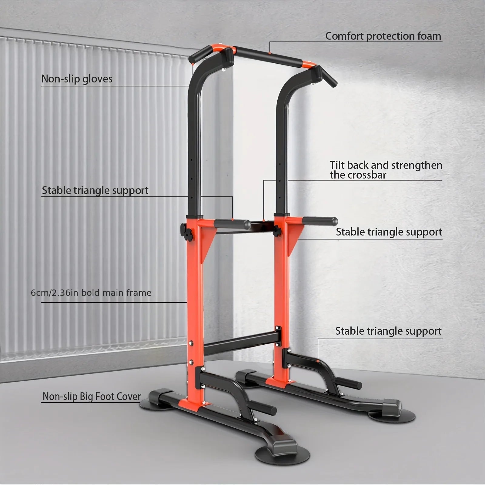 Multifunctional Pull-Up Bar - Power Cages For Ultimate Strength Training Fitness Muscle Building Workout Heavy-Duty Adjustable