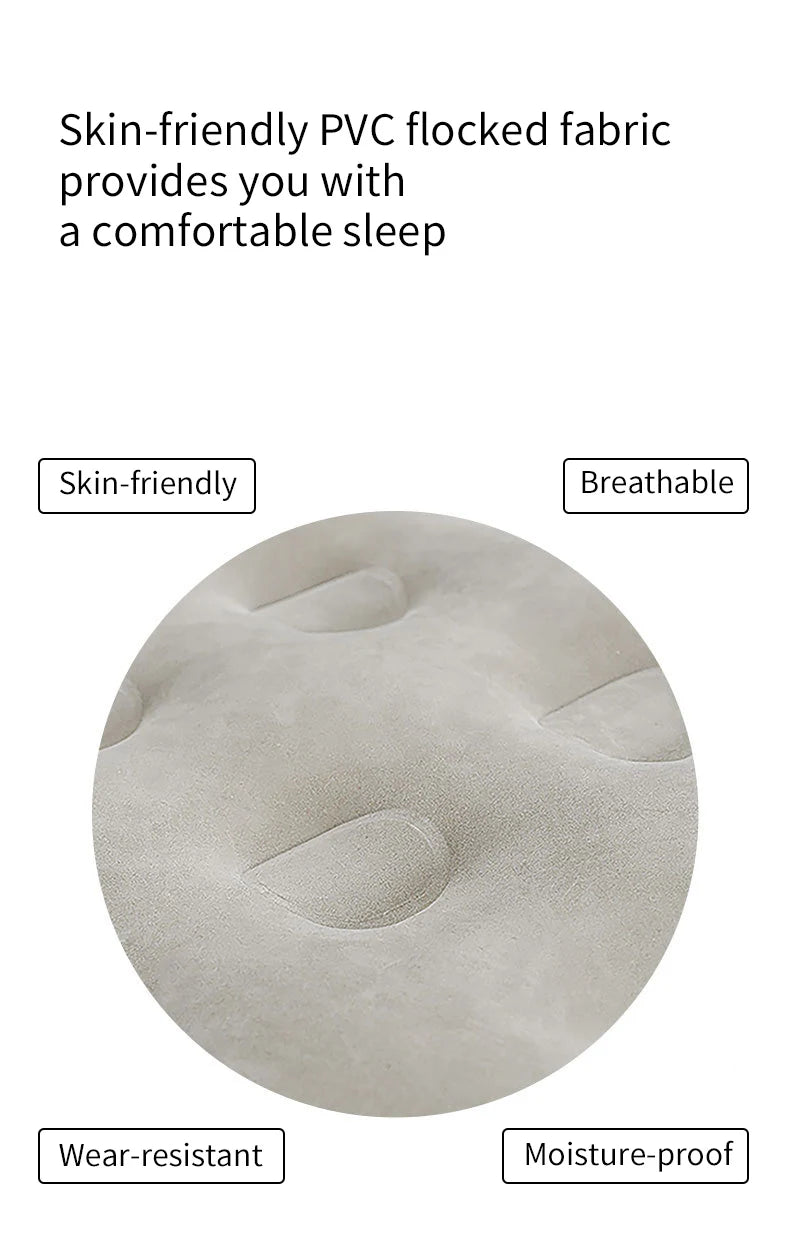 Luxury 2-Person Inflatable Camping Mattress – Thick PVC Bed with Built-in Pump