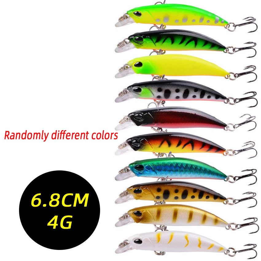 3/5/8-Piece Random Fishing Lure Set – Minnow Crankbait Artificial Bait Kit