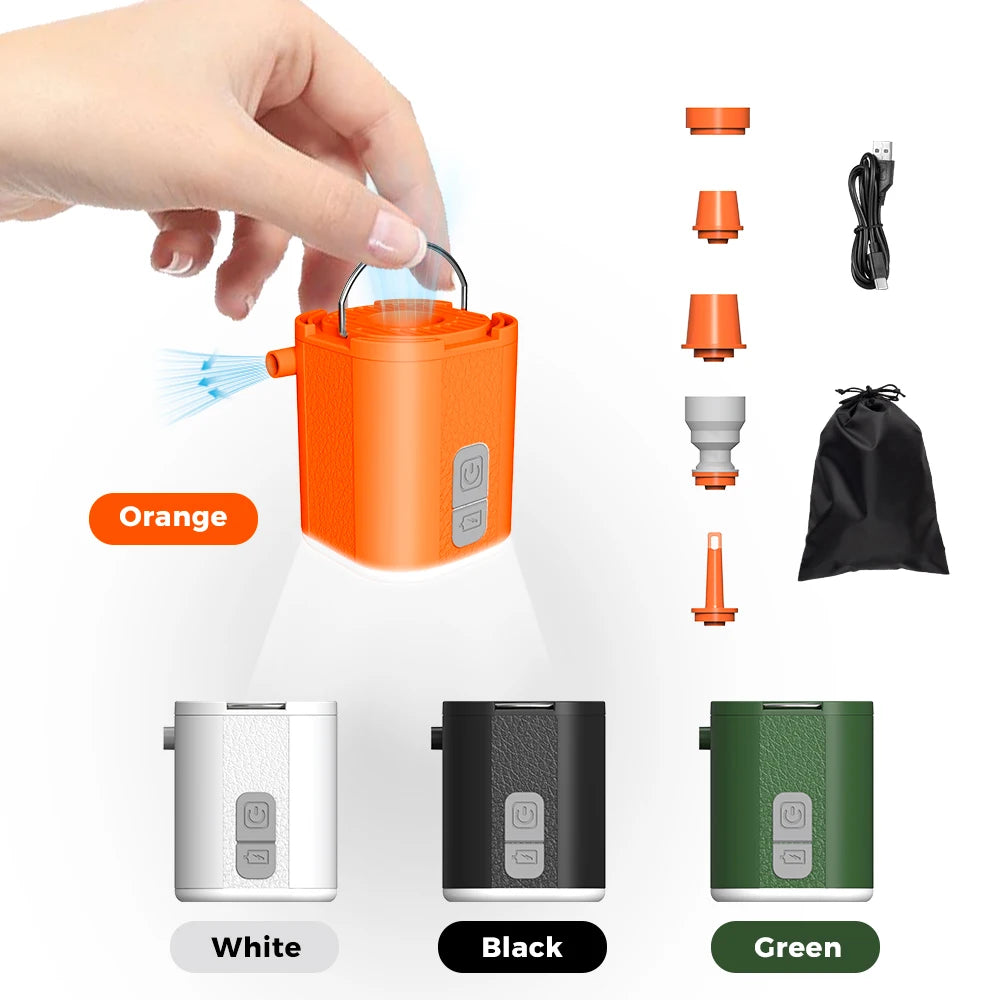 GIGA PUMP Mini 3-in-1 Air Pump – 3.8kPa High Pressure Portable Inflator