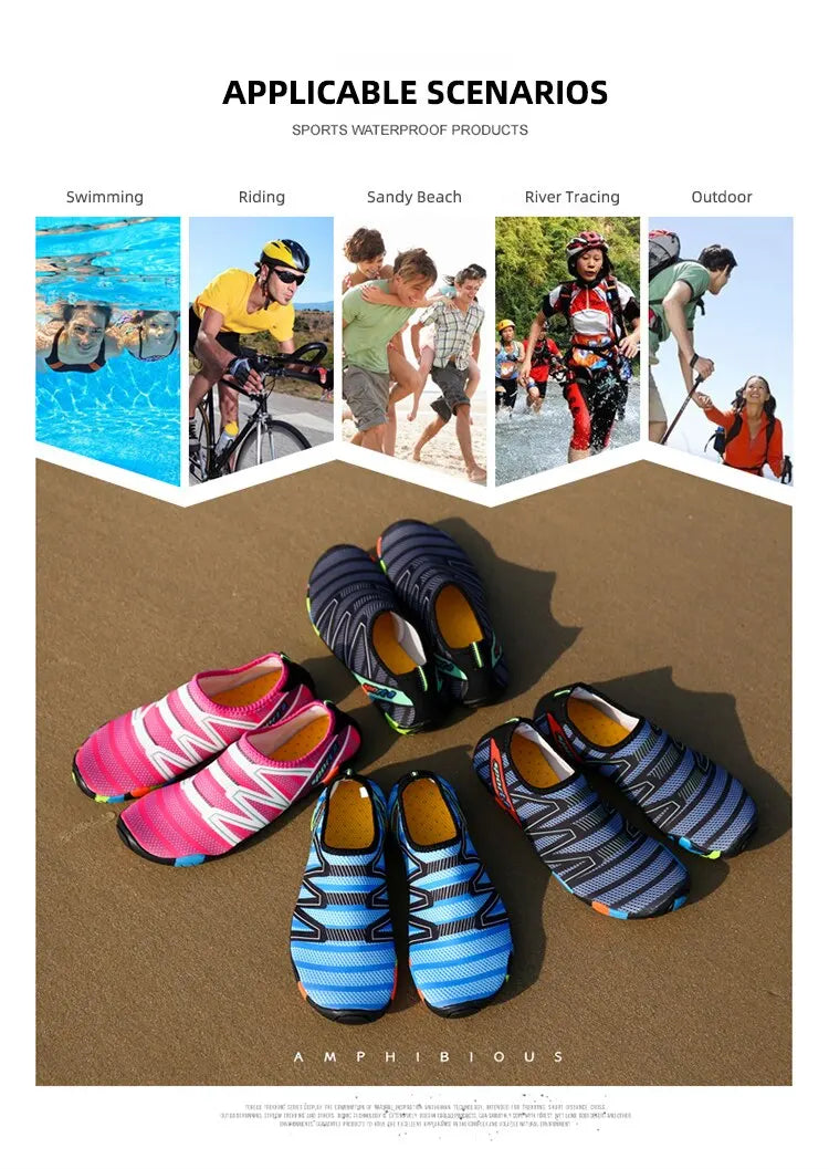 Feslisho Unisex Quick-Dry Water Shoes – Aqua Beach Sneakers