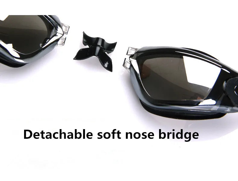 Adult Anti-Fog UV Swimming Goggles with Earplugs