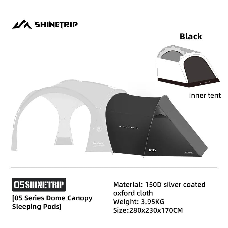 ShineTrip Waterproof Silver-Coated Camping Canopy