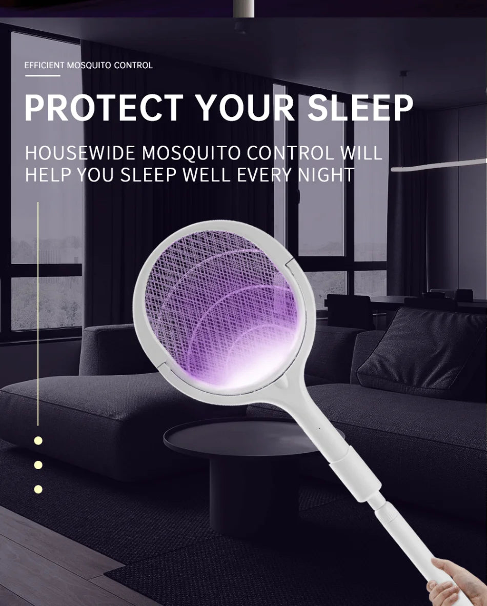 3500V 5-in-1 USB Rechargeable Killer Lamp – Bug Zapper &Mosquito  Swatter