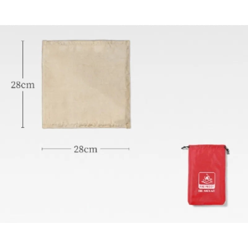 Fireproof BBQ Mat – High-Temp Grill Pit Protector for Camping & Outdoor Use