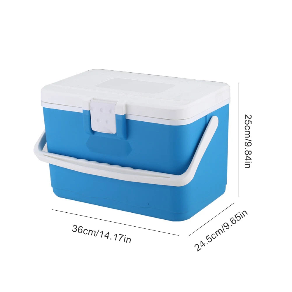 Portable Insulated Ice Cooler – 6/8/13L Hard Cooler with Handle