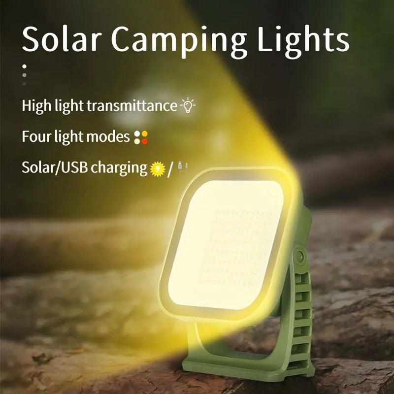 MOSLIGHTING 80W Solar Camping Lantern – Zoom Torch with Magnet & Strong LED Light