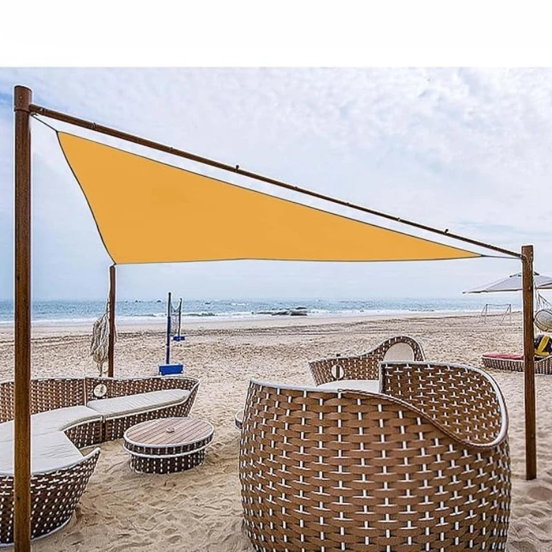 3x3x3M Waterproof Triangle Sun Shade Sail – Outdoor UV Canopy for Backyard, Patio, Camping & Garden