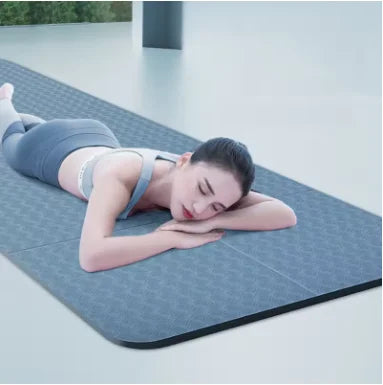 Extra Wide Thick Foldable Non-Slip Yoga Mat – Quiet Home Workout Fitness Mat