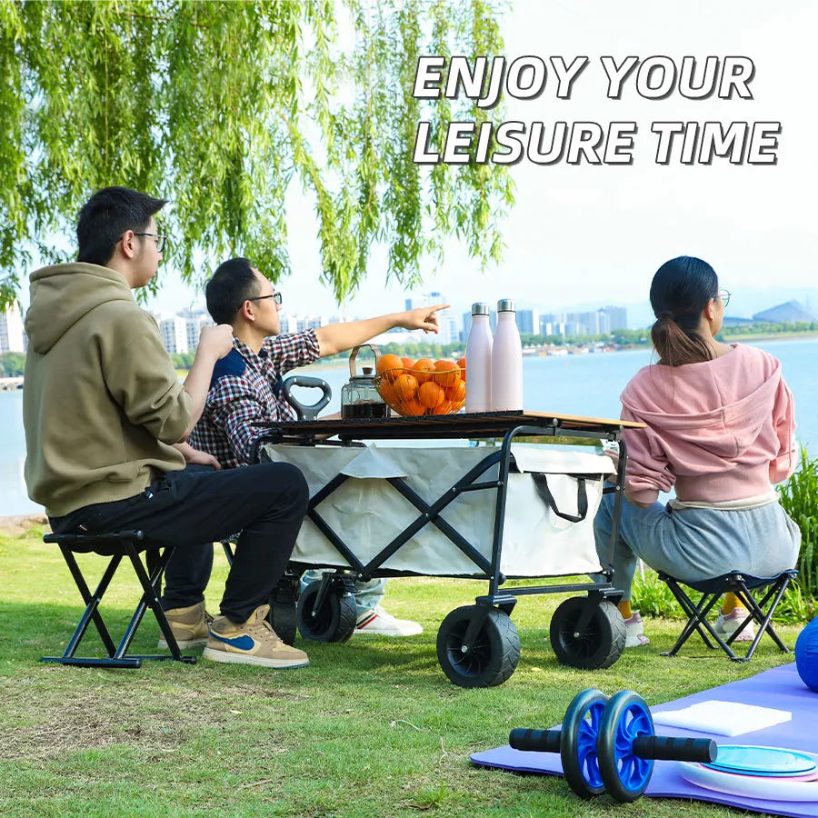 Heavy-Duty Folding Outdoor Utility Wagon